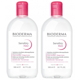 BIODERMA SENSIBIO H2O PŁYN MICELARNY 2 x 500 ml